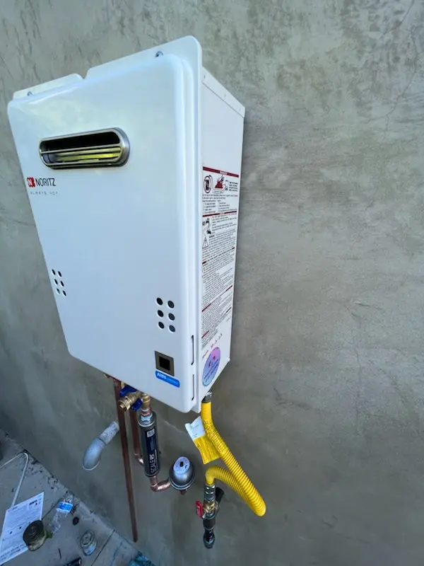 Tankless water heater installation for Troutman Park homes